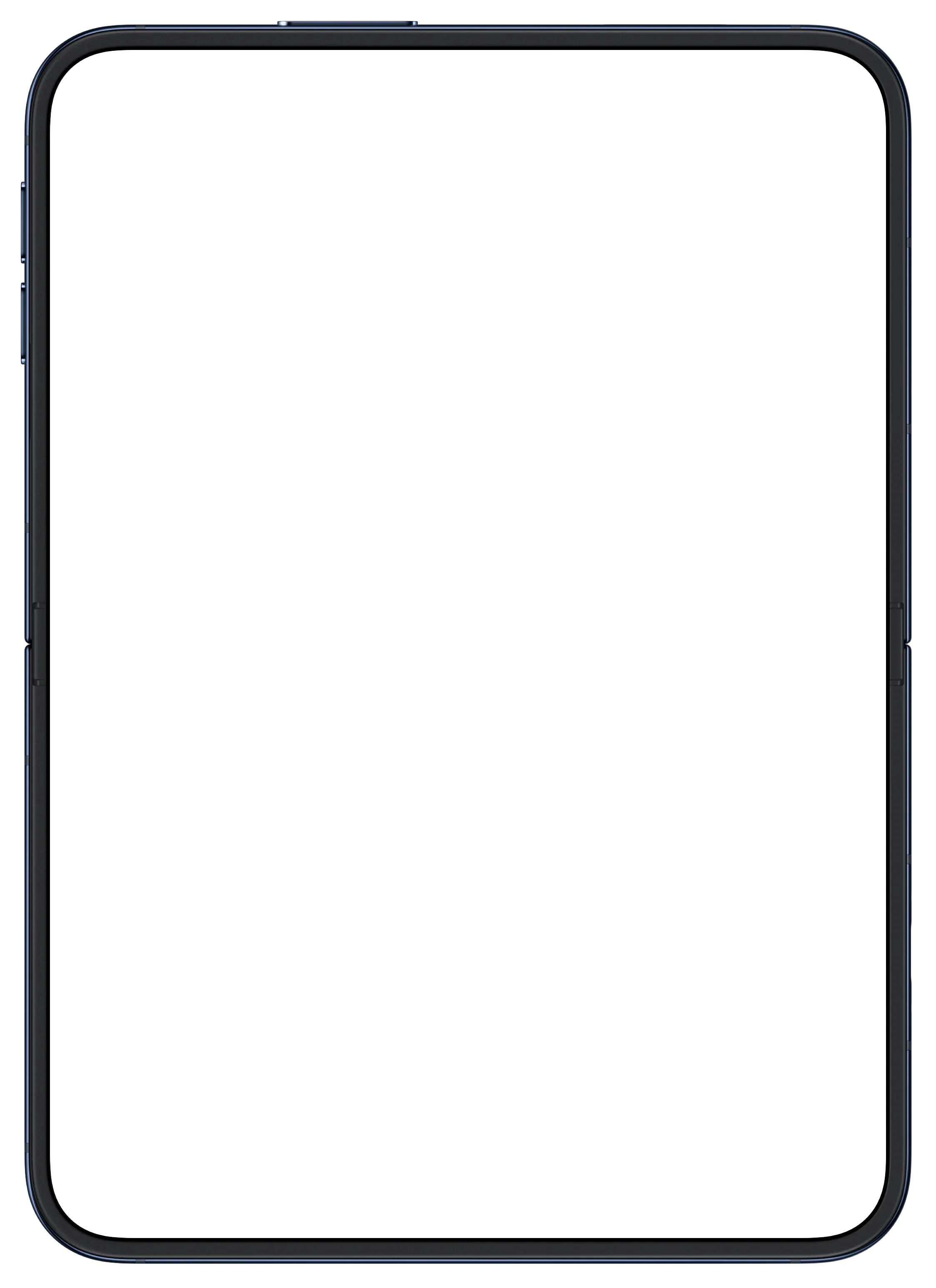 iPhone Duo Night Sky device frame, empty and transparent