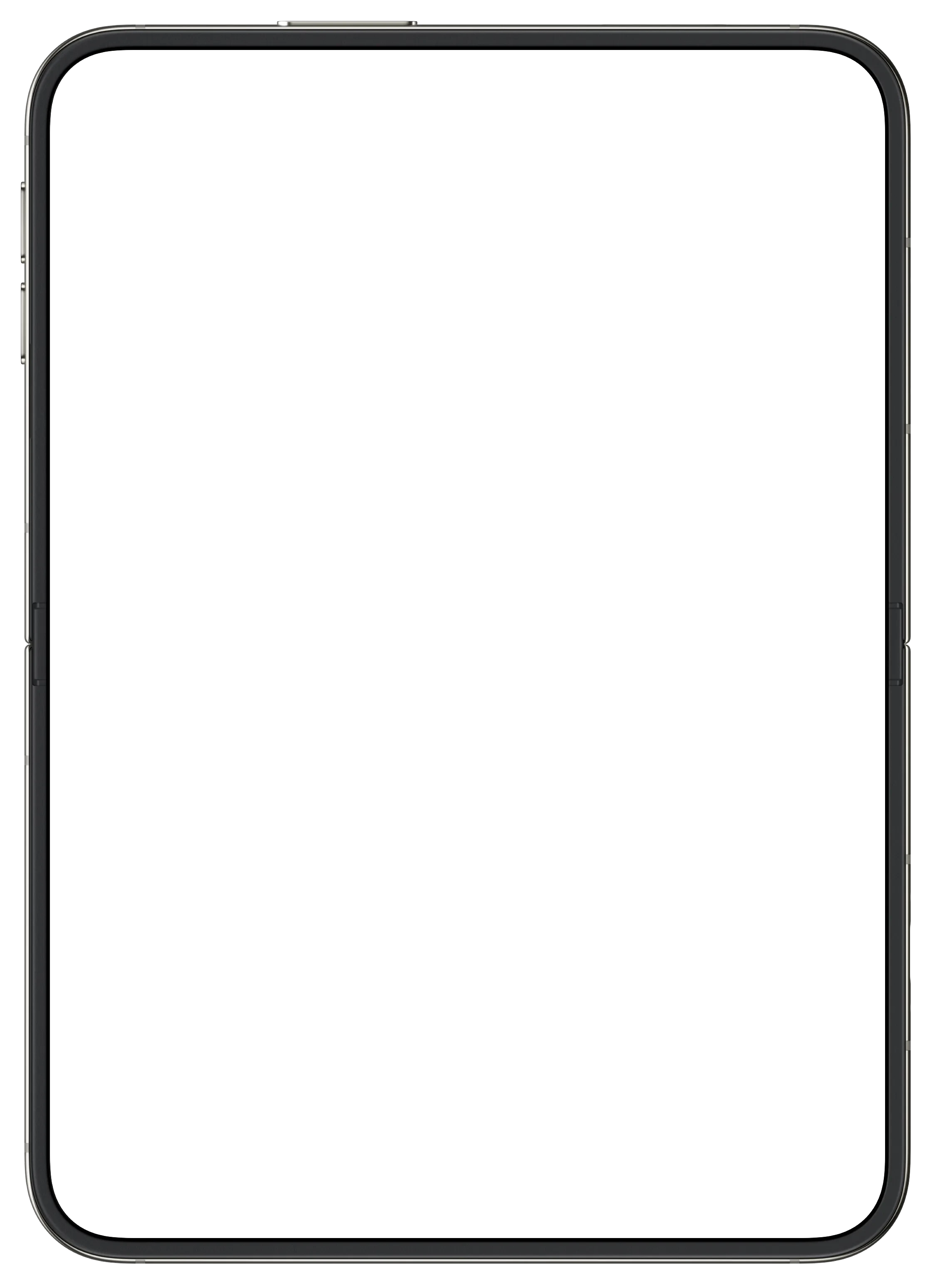 iPhone Duo Star White device frame, empty and transparent